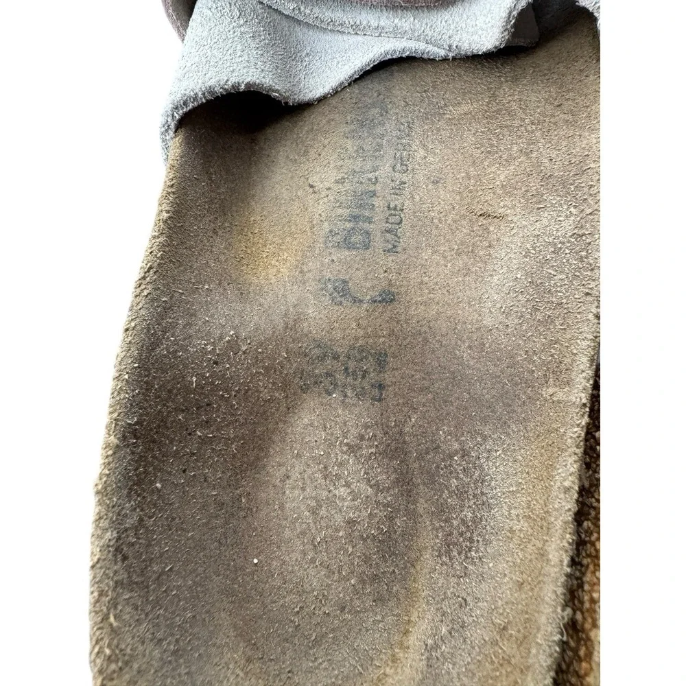 Birkenstock Women's Ivory Cream Oita Suede Slide Sandals Size 39